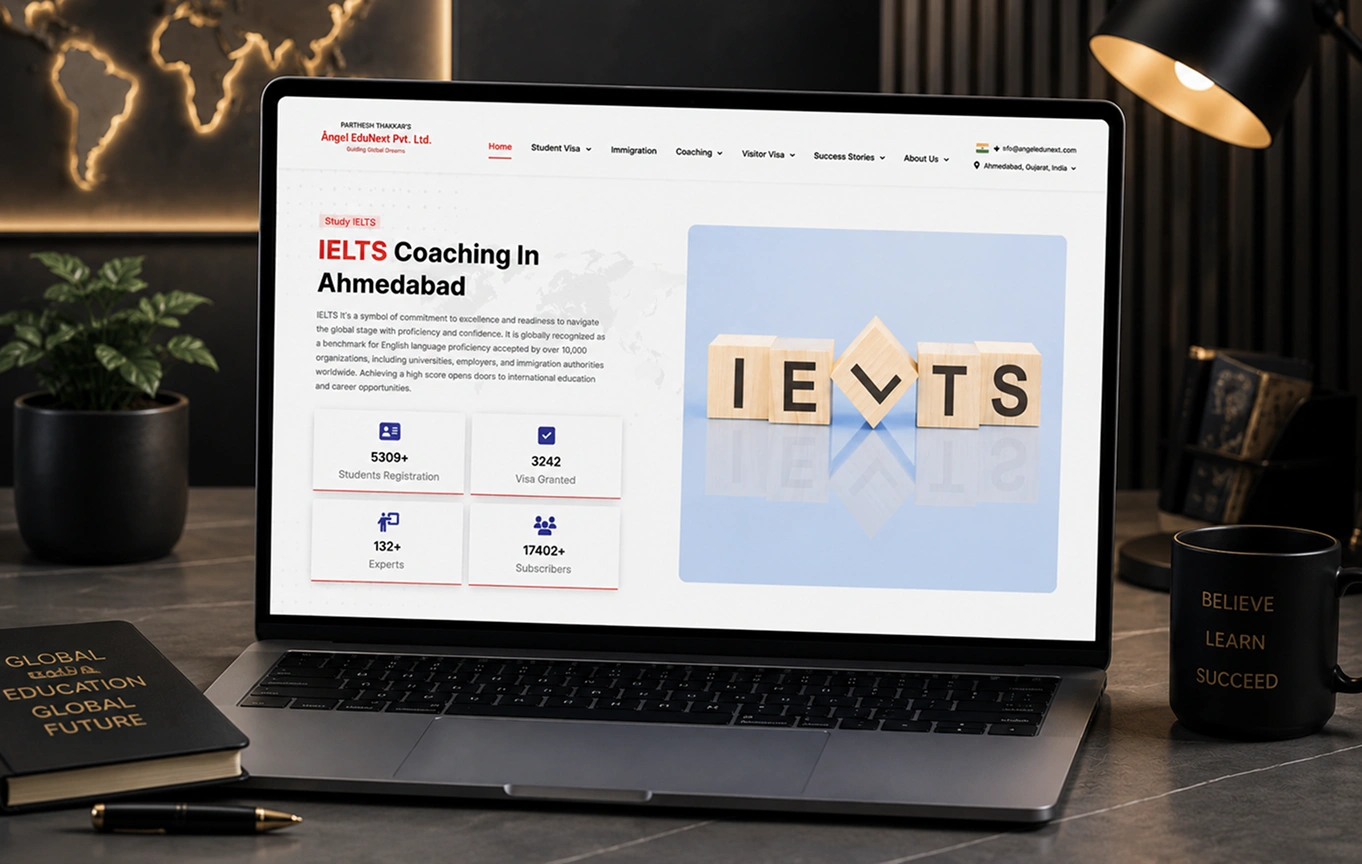 The Angel EduNext client app home screen