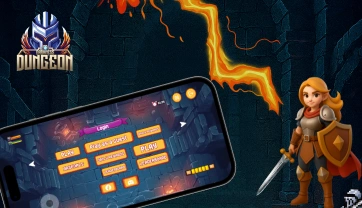 Pixel-art dungeon crawler gameplay